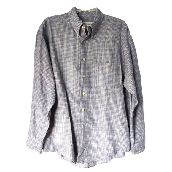 Yves Saint Laurent Men’s Checked Button-down Shirt